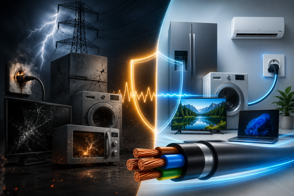 Why Voltage Fluctuations Damage Appliances & How the Right Cables Help